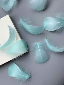 100Pcs Goose Feathers For Crafts, 6-10cm Angel Wings And Dream Catcher Feathers - Decorative Colorful Feathers For DIY Hat Craft Wedding Christmas Party Home Decoration And Photography Props