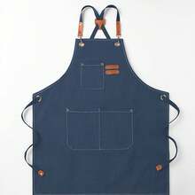 1pc Waterproof & Oil-Proof Apron, Home Use, With Pocket, Polyester Stain-Resistant Kitchen Apron, Cooking Apron, Suitable For Home, Restaurant, Craft, Garden, BBQ, School, Cafe, Outdoor Activities, Unisex, Great Christmas Holiday Gift - Multicolor - View 10