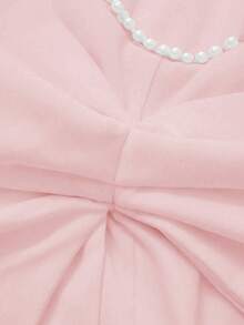 Rochie elegantă și romantică pentru bal, pentru întâlniri romantice, rochie de petrecere de Crăciun, rochie de petrecere sexy cu perle și spate fără bretele pentru femei - Roz - Vizualizare 9