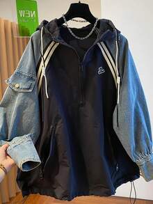 Plus Size Sweatshirts - 黑色 - 查看 1