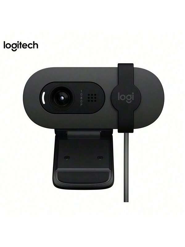 Logitech Cámara web Brio 95 HD con calidad de imagen Full HD de 1080p y control deslizante de privacidad física para proteger la privacidad. Ideal para reuniones, clases en línea y transmisión en vivo.
