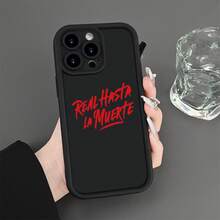 Brand New Phone Case With A Gap Design, Featuring Cool Red Text Patterns, Suitable For IPhone 16, 15, 14, 13, 12, 11 Pro Max Plus, 8, 7, SE2, SE3, XS, XR, And Other Smartphones. - 混色 - 查看 4