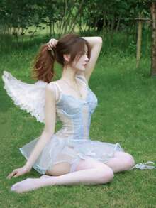 Alas de plumas de ángel, accesorios de disfraz al por mayor para niños y adultos, regalo perfecto para amigos, familia, madres, parejas, esposas, líderes y colegas, adecuado para fiestas de cumpleaños, fiestas, salidas, viajes y vacaciones