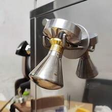 1 Piece Stainless Steel Coffee Maker Handle Holder - Modern Wall Mounted Espresso Machine Storage Rack, Kitchen Organization Hooks