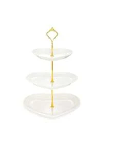 1pc 3-Tier Heart Shaped Cupcake Stand, Plastic 3-Layer Tray, Dessert Fruit Food Cup Cake Display Rack, Suitable For Wedding, Christening, Christmas, Valentine's Day Tea Party And Other Occasions - Multicolor - View 8