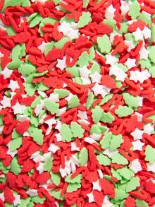 85 g/3 uncje, posypka cukrowa do dekoracji świątecznych, mieszanka posypek do dekoracji pieczonych ciast, babeczek, ciasteczek, lodów, nadaje się na imprezy bożonarodzeniowe i noworoczne, artykuły świąteczne, ozdoby świąteczne, piżamy świąteczne, prezenty świąteczne, dekoracje świąteczne