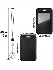 1pc Cute Silicone Beads Breakaway Teacher Neck Lanyard With ID Card Holder Keyring Black Silicone Beads Cell Phone Strap For Keys Keychain Great Gift For Women Students Teachers And Staff Money Wallet Mini Wallet Purse Wallet Wristlet Wallet Card Wallet