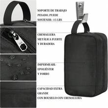 Maleta Deportiva 2 piezas con 1 neceser Maleta Deportiva Hombre Gran Capacidad Maleta Gym Impermeable Bolsa de Viaje Negro 100L - Negro - Ver 9