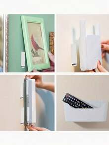 24 قطعة من شرائط تعليق الصور متينة مصنوعة من البولي أميد، حلقات تعليق لاصقة غير مدمرة، مناسبة للجدران الجافة، مثالية لتعليق الصور وديكورات عيد الميلاد، مثالية لموسم الأعياد، شرائط تعليق الصور بدون ثقب، خطافات حائط قابلة للإزالة الجانب