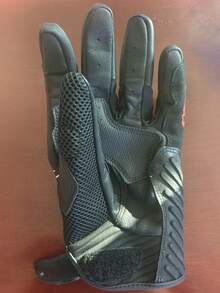 Alpinestars Găng tay xe máy SMX-1 MM93 bằng da thật cho nam và nữ, thoáng khí, đục lỗ, sợi carbon, găng tay đua xe địa hình bốn mùa - Đỏ - Xem 8