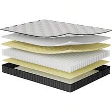 Colchón 90x190 – Altura 15 – Muelles Ensacados y Espuma Viscoelástica – Colchón de Alta Transpirabilidad – óptimo para un Sueño Reparador - Altura 25cm - Ver 7