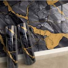 1卷大理石纹理壁纸，花岗岩图案壁纸，适用于旧家具，自粘可移除壁纸，即撕即贴厨房装饰墙贴，覆盖表面，大理石图案壁纸，易于粘贴，家居装饰，客厅和卧室装饰，优雅壁纸