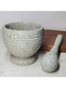 1 set kvarnskål, vitlökspressskål för kök, mathackare, multifunktionell kvarn i PP-material, vitlökspress, krydd- och örtverktyg och restaurangkökskvarn för spannmål och kosttillskott - Multifärgad - Visa 6