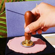 Customized 25mm Wax Seal Stamp Set, Suitable For Wedding Invitations, Wax Melter, Wedding Wax Seal Stamp Set, Personalized Gift Wax Seal - Multicolor - View 5