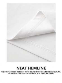 6 Pieces 100% Cotton Short Sleeve T-Shirts - Classic Black & White Solid Color, Crew Neck Design For Casual Use - trắng - Xem 5