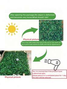 12 pezzi Parete in erba artificiale, pannello decorativo da parete in plastica verde con foglie finte, rampicanti di edera finta, adatto per giardino, cortile, semplice decorazione per la casa con foglie artificiali, piante finte