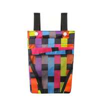 Bolsa de almacenamiento impermeable para manillar de bicicleta, bolsa de almacenamiento para guardar artículos en la bicicleta antes de montar, soporte para teléfono móvil para la cesta de la bicicleta. Bolsa de suspensión para bicicleta y motocicleta ligera y portátil, muy adecuada para viajes. Bolsa de almacenamiento para bicicleta, bolso para manillar de bicicleta, bolsa de bicicleta con bolsillos de malla, soporte portátil para teléfono móvil de bicicleta, accesorios para bicicleta