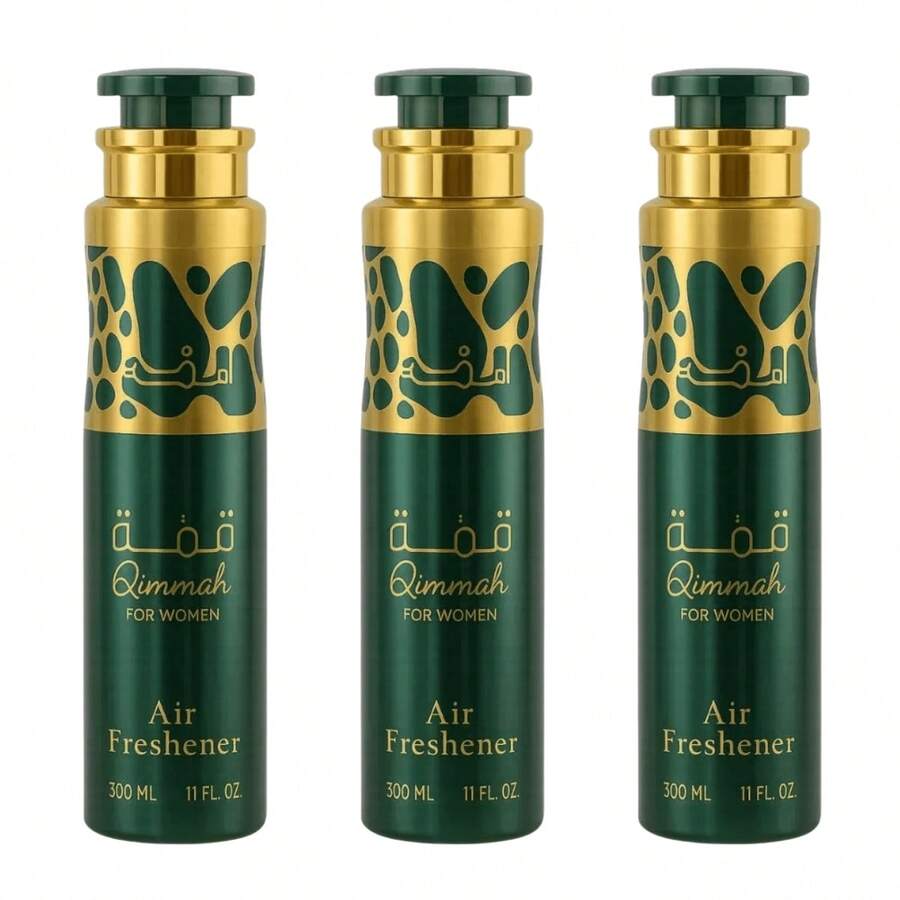 Lattafa Pack Of 3 Qimmah Air Freshener 300ML Home Fragrance - Qimmah - Xem 1
