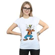 Disney Womens/Ladies Goofy Crazy Cotton TShirt (White) - White - View 3