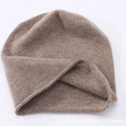 1pc Luxurious Brim Hat - Warm In Winter, Breathable And Elastic Neutral, Comfortable Texture, Soft Brown/Beige, Suitable For Both Men And Women, Casual And Formal Occasions, And Easy To Care For (Hand Wash/Dry Clean)