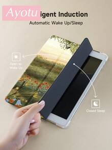 1 Pc Forest Bear Tablet Case & Kindle E-Book Case Compatible With IPad 10th Generation, IPad 10.2/Mini6/Mini7/9.7 Inches, Compatible With Samsung Galaxy Tab A9 Plus, Kindle (11th Generation-2024 Release)(6 Inch), Kindle Paperwhite 12th Gen 2024, Great Holiday Gift, Stylish And Simple Pattern. - Multicolor - View 5