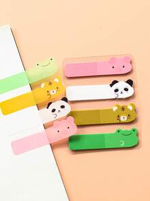 100 Sheets Of 1 Style European Retro Cute Cartoon Head PET Sticky Notes For Student Messaging And Office Marker Indexing N-Times Use 1 Style Back To School