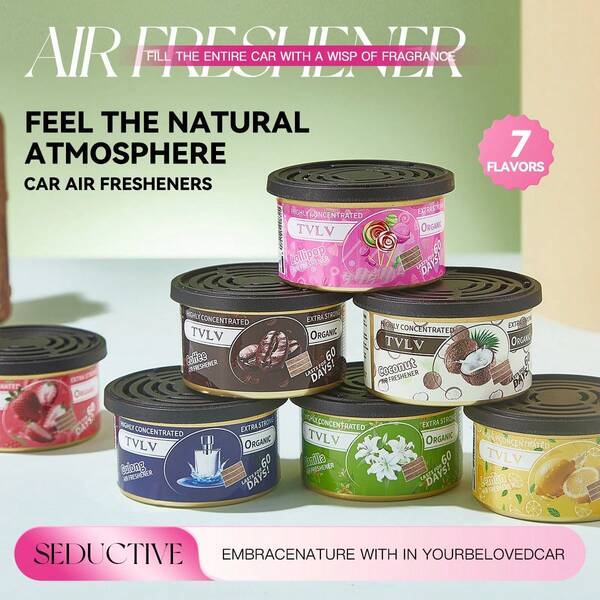 Lufterfrischer-Dosen mit Kaugummi-Duft: Bio, ätherisches Öl Geruchsentferner für Auto & Zuhause (stark & langanhaltend)