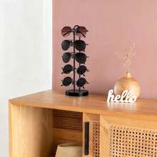1pc Eyewear Display Stand, Fashion Glasses Storage Rack, Glasses Holder, Display Bracket, Metal Frame With Wooden Base Glasses Rack, Glasses Holder, Fashion Glasses Rack, Eyewear Storage Rack, Suitable For Home Bedroom, Table, Desk, Vanity, Etc. - Multicolor - View 5