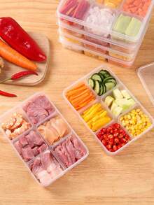 1/5 hộp đựng thực phẩm chuẩn bị sẵn - Hộp cơm bento 6 ngăn có thể tái sử dụng, phù hợp cho gia đình, trường học, công sở và du lịch, có thể dùng làm hộp đựng thức ăn, hộp đựng đồ ăn nhẹ, hộp cơm trưa kiểm soát khẩu phần cho người lớn, khay đựng trái cây. - Nhiều màu - Xem 7