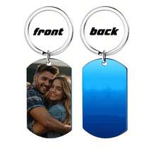 Customized Memorial Badge, Personalized Metal Keychain, Engraved Photo Necklace, Fashionable Pendant, Exquisite Customized Gift, Holiday Commemorative Items,Festive Calendar - Multicolor - View 17