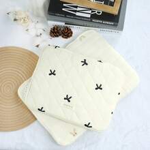 可爱菱格刺绣蝴蝶结平板电脑包笔记本电脑包 兼容MacBook 满满少女心