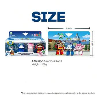 Colección de coches de transformación Robocar POLI Poli Rescue de 2 pulgadas