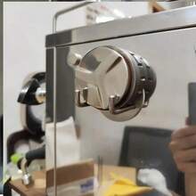 1 Piece Stainless Steel Coffee Maker Handle Holder - Modern Wall Mounted Espresso Machine Storage Rack, Kitchen Organization Hooks