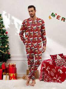Pijama de manga larga personalizado con retrato de hombre/mujer, miembros de la familia, mascotas, dibujos animados, temas festivos, ropa de estar en casa, Navidad