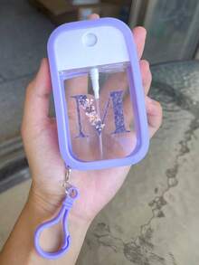 1 chai xịt khử trùng tay dưỡng ẩm, 26 chữ cái màu tím, chai xịt du lịch di động 50ml, giá đựng nước rửa tay bằng silicon có móc khóa, thiết kế quấn toàn bộ, có dây đeo, dễ sử dụng, chất liệu silicon mềm, di động khi đi du lịch, vật dụng cần thiết hàng ngày, du lịch, công việc hàng ngày, vật dụng cần thiết cho trường học, có móc khóa chữ cái màu tím để dễ dàng nhận biết (Sản phẩm này không chứa, vui lòng thêm nước sau khi nhận và mở) - Màu tím - Xem 23