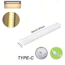 Luce notturna a LED con sensore di movimento senza fili, ricaricabile USB, striscia lunga per armadi, cucine, guardaroba, comodini, scale. Modalità luce fissa e modalità rilevamento movimento, luce LED, luce a parete, luci con sensore di movimento, luce notturna, luci per armadi