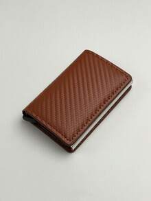 Billetera minimalista ultradelgada con bloqueo RFID para hombres, monedero delgado, portador de tarjetas de aleación de aluminio con botón lateral, soporte para identificación y licencia de conducir, regalo adecuado para adolescentes, casual de verano, al aire libre, deportivo, vacaciones, viajes, graduación, accesorios de vestir, regalos de cumpleaños para hombres, bolso negro - Multicolor - Ver 16