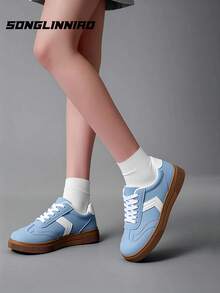 SONGLINNIAO Retro Design Lace-Up Lightweight Running Shoes For Women