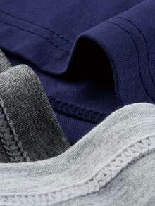 4条装男士透气100%纯棉三角裤，舒适柔软的纯棉平角内裤，万圣节、圣诞节、平安夜送给男友的理想礼物 - 彩色 - 查看 5