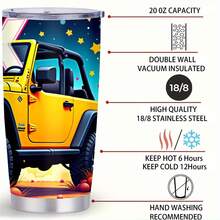 1pc 20 Oz Stainless Cup|Baja Sunrise Adventure Cup|Ergonomic Shape Fits Comfortably In Hand|Christmas|Ideal Gift For Fitness Enthusiasts|Gifts For Women, Mom, Friend, Sister|Baja Sunrise Adventure Cup