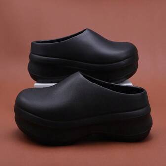 8 cm tjocka unisexträskor, lätta halkfria kockskor med förhöjd sula, stängda tofflor för kök, sjukhus, sjuksköterska