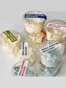 25/50sets 5oz Reusable Covered Party Cups, Cake Cups For Frozen Yogurt, Coconut Jelly And Oatmeal Bowls, Durable And Shatter-Proof Dessert Cups, Cream Puff Boxes, Transparent Dessert Containers, Suitable For Cakes, Mousse, Cupcakes And Ice Cream