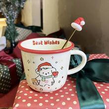 6/12 piezas Cucharitas de café navideñas, Juego de cucharitas de té y café con figuras de dibujos animados, Cucharitas de mezcla de acero inoxidable para Navidad, Cucharitas navideñas creativas, Adecuadas para uso diario, Fiestas de Navidad, Reuniones familiares, Postres, Bebidas, Espresso, Batidos, Mermeladas, Regalos de Navidad, Chocolate, Leche - Multicolor - Ver 7