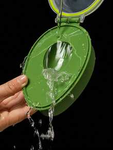 1 hộp đựng bơ trong suốt có nắp đậy kín kèm bộ dụng cụ 3 trong 1 - Lý tưởng cho hoạt động ngoài trời và cắm trại. - màu xanh lá - Xem 4