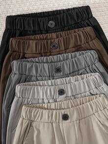 5 Random Color Classic Long Trousers, Suitable For School, Performance, Party, Pageant And Other Occasions, 3pcs/Set For Boys & Kids - Multicolor - View 4