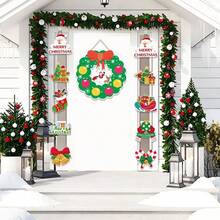 10pcs Merry Christmas Banner - The Ultimate Christmas Party Decoration For Indoor And Outdoor Doors And Walls, [Limited Time Offer!]