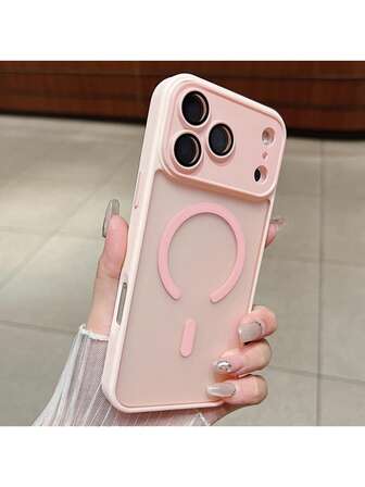 磁性奢华哑光半透明装甲防震外壳适用于 iPhone17 Pro Max 17 Air 16 16e 15 14 Plus 12 13 11 Pro Max 无线充电保护套