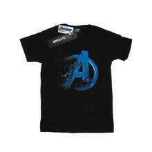 Marvel Maglietta da donna/ragazza in cotone con logo "Avengers Endgame Dusted" (Nero)