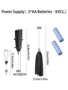 Electric Hand Mixer, Small Automatic Milk Frother, Cake Batter Whisk, Egg Beater, Handheld Milk Foamer For Home Use - Multicolor - View 11