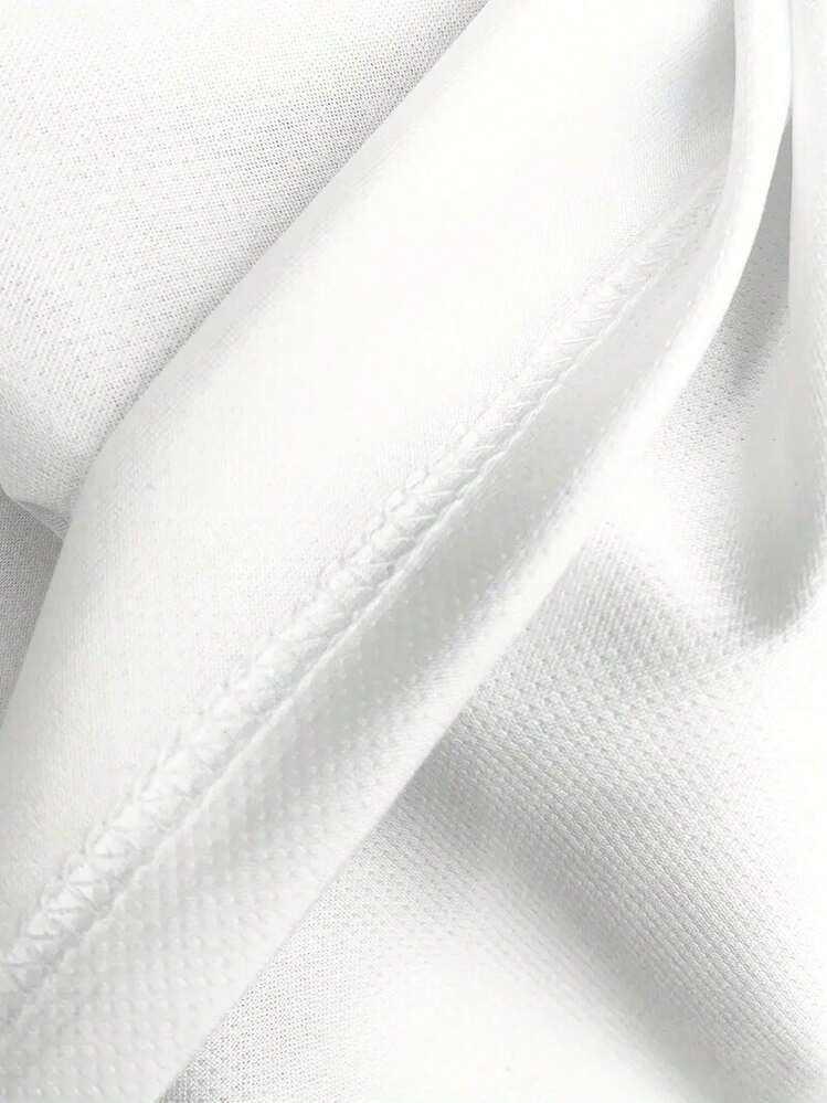 Women's Casual T-Shirt With A Cute Hobby Pattern. Comfortable For All Seasons. 180g Cotton. - 白色 - 查看 4